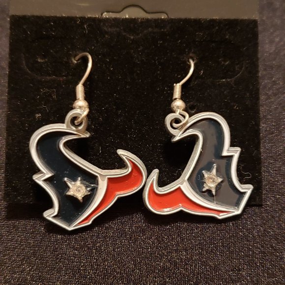 Football Fans! Houston Texans earrings - Picture 1 of 1